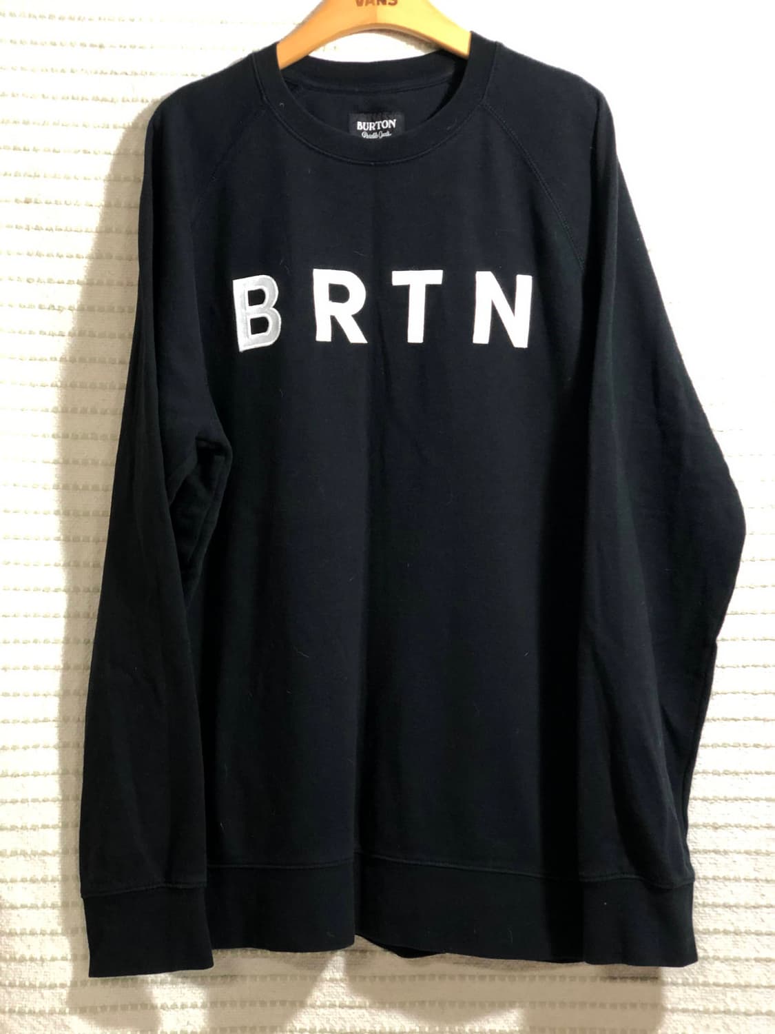 버튼 맨투맨 블랙 스웻 티셔츠 L 상품이미지1