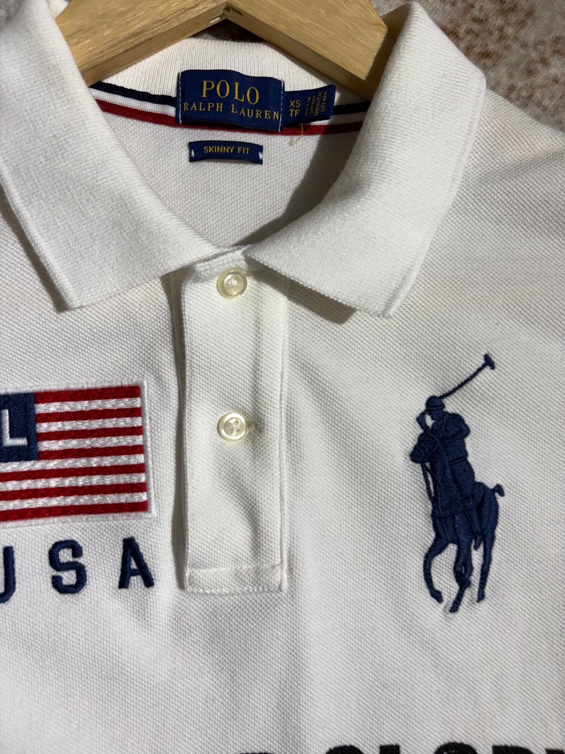 폴로 빅포니 성조기 치프키프 커스텀 카라 반팔티셔츠 상품이미지3