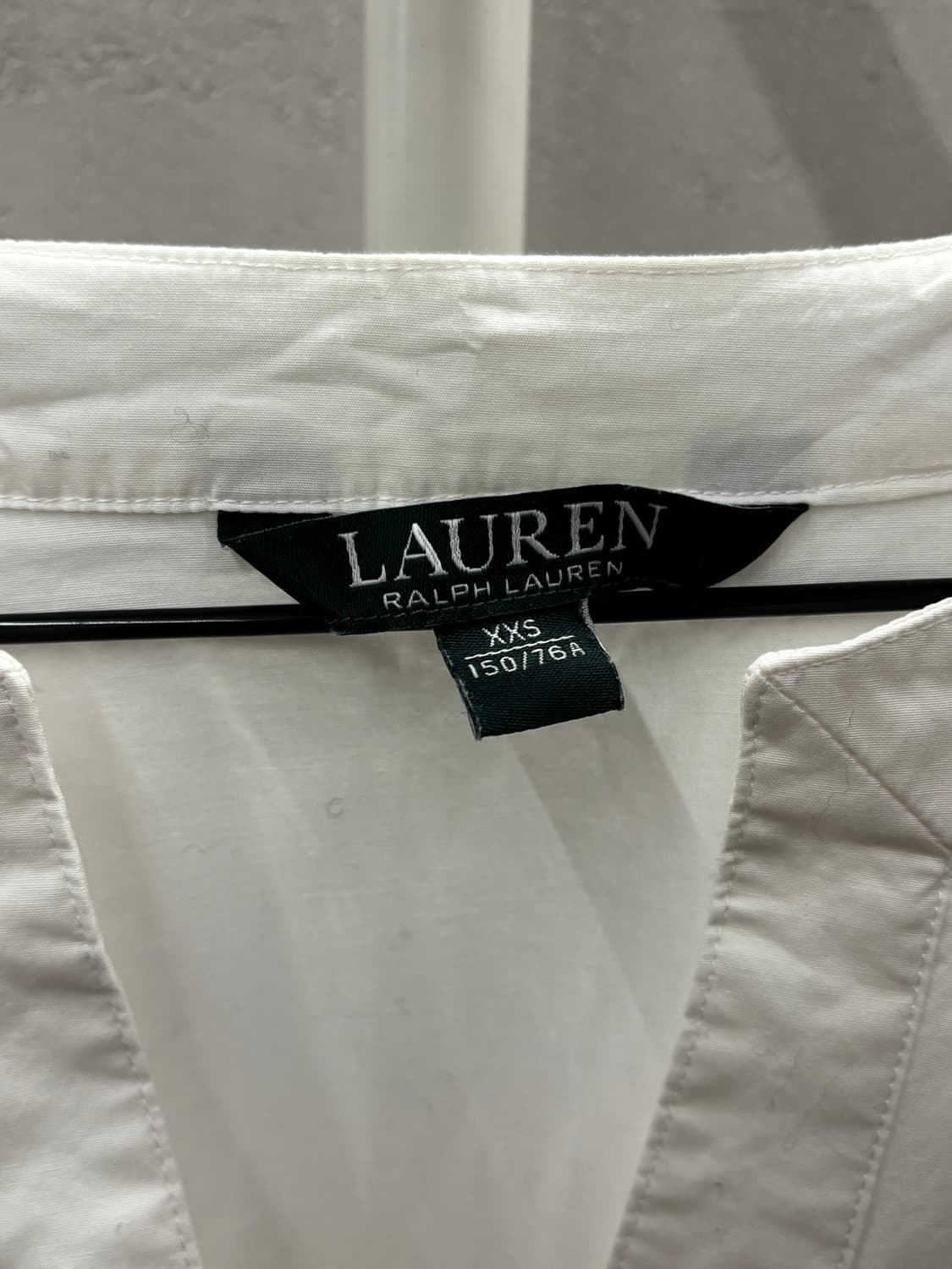 랄프로렌 화이트 튜닉 셔츠 xxs 상품이미지4