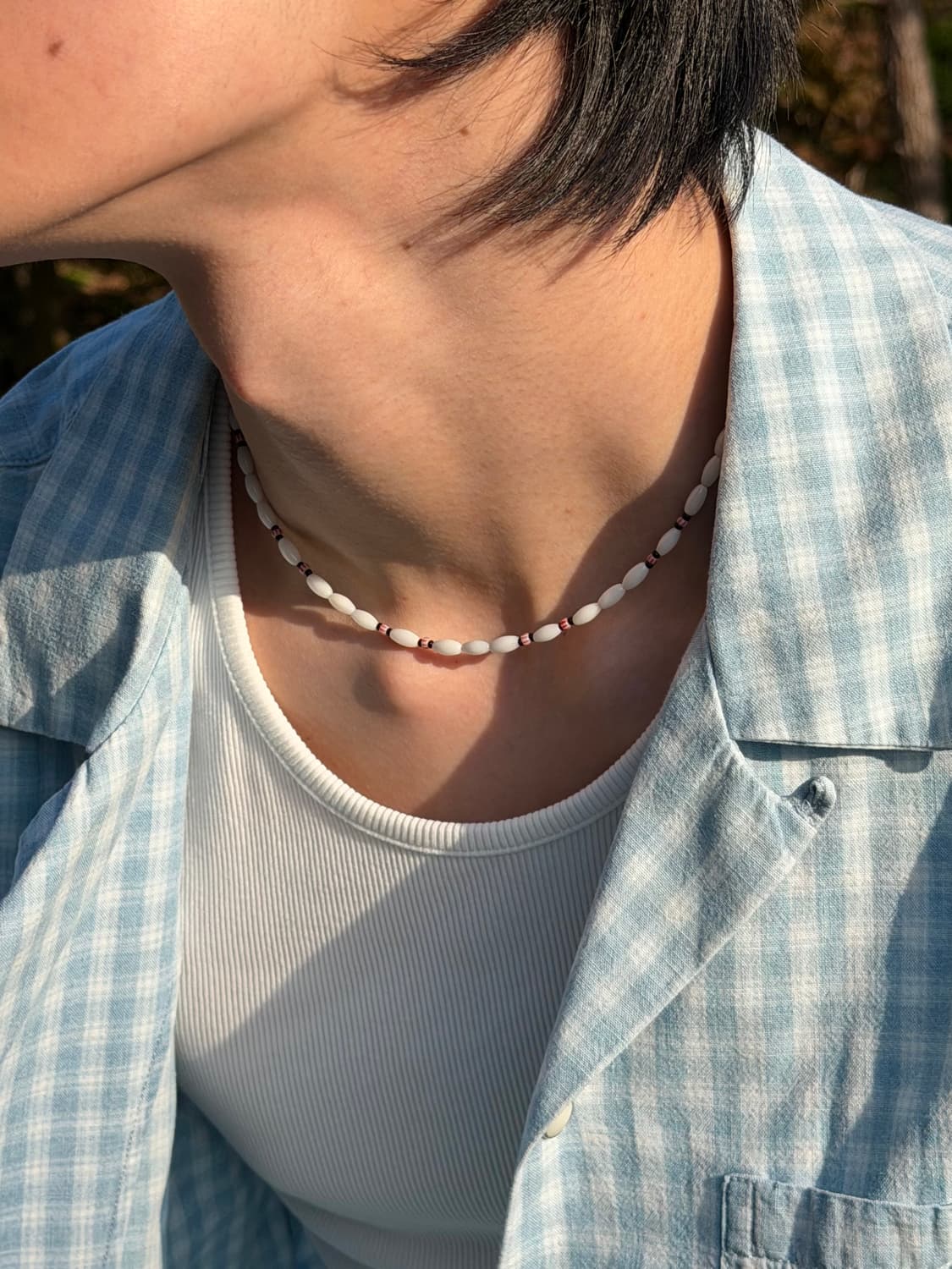 Seashell Necklace - Red 상품이미지1