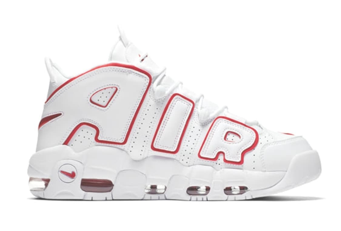 새상품 나이키 에어모어 업템포 96 바시티레드 260 상품이미지5