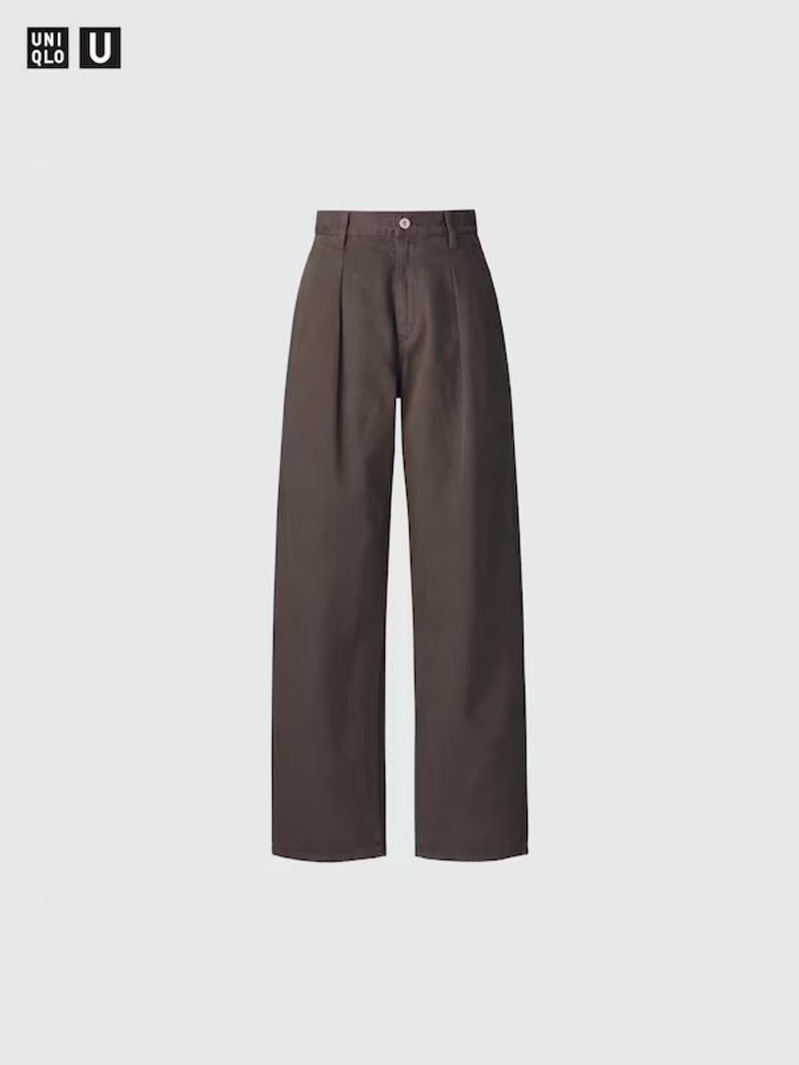 유니클로 U 데님턱팬츠 브라운 24 상품이미지1