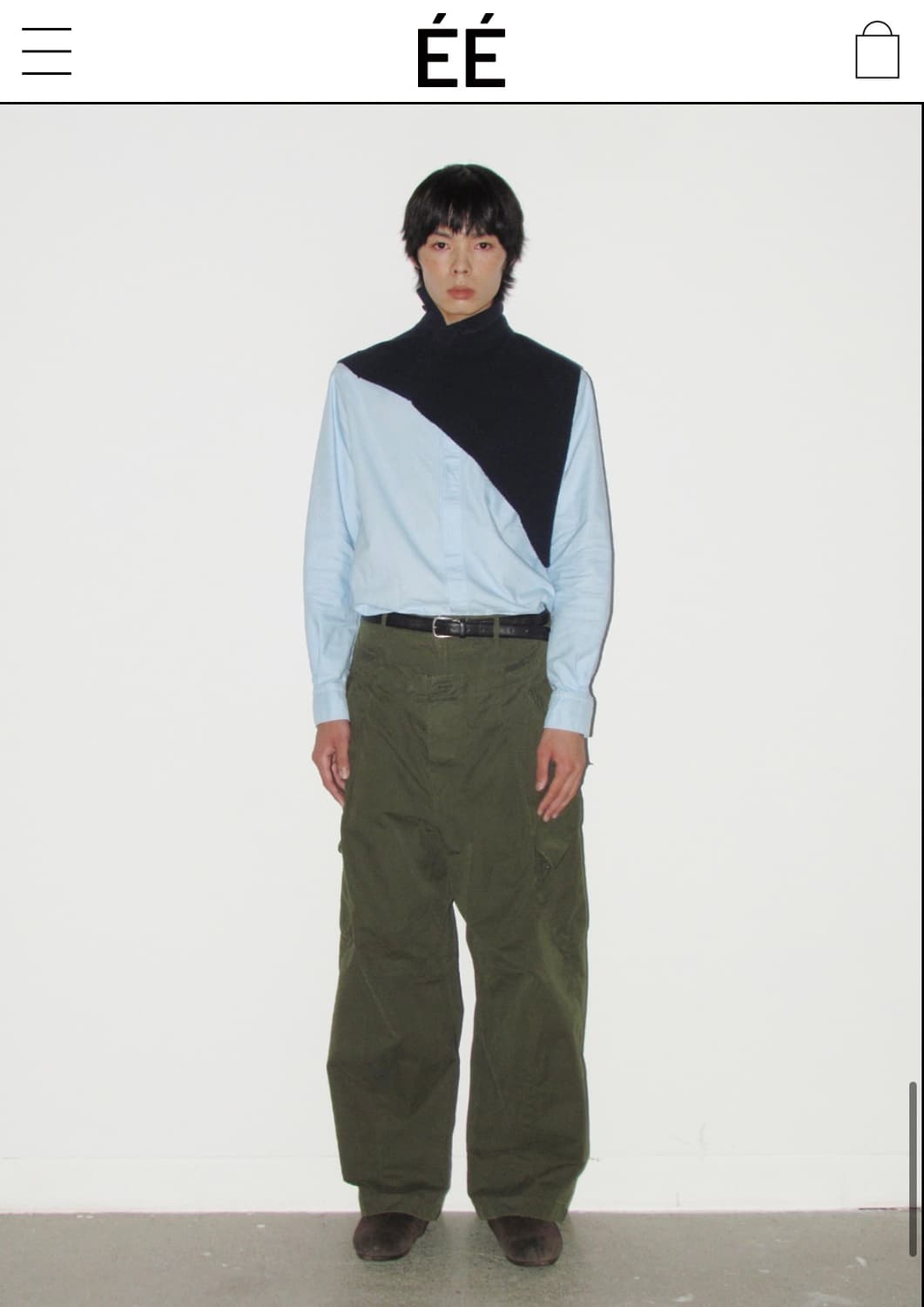 ÉÉ 더블 웨이스트 유틸리티 카고 트라우저 상품이미지1