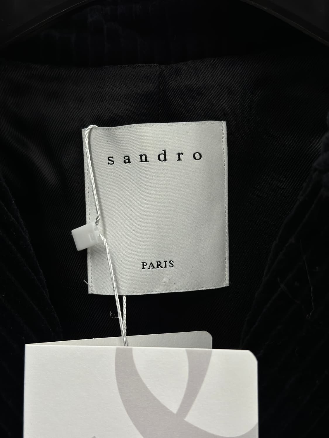 산드로 벨벳 코듀로이 크롭 자켓  상품이미지6