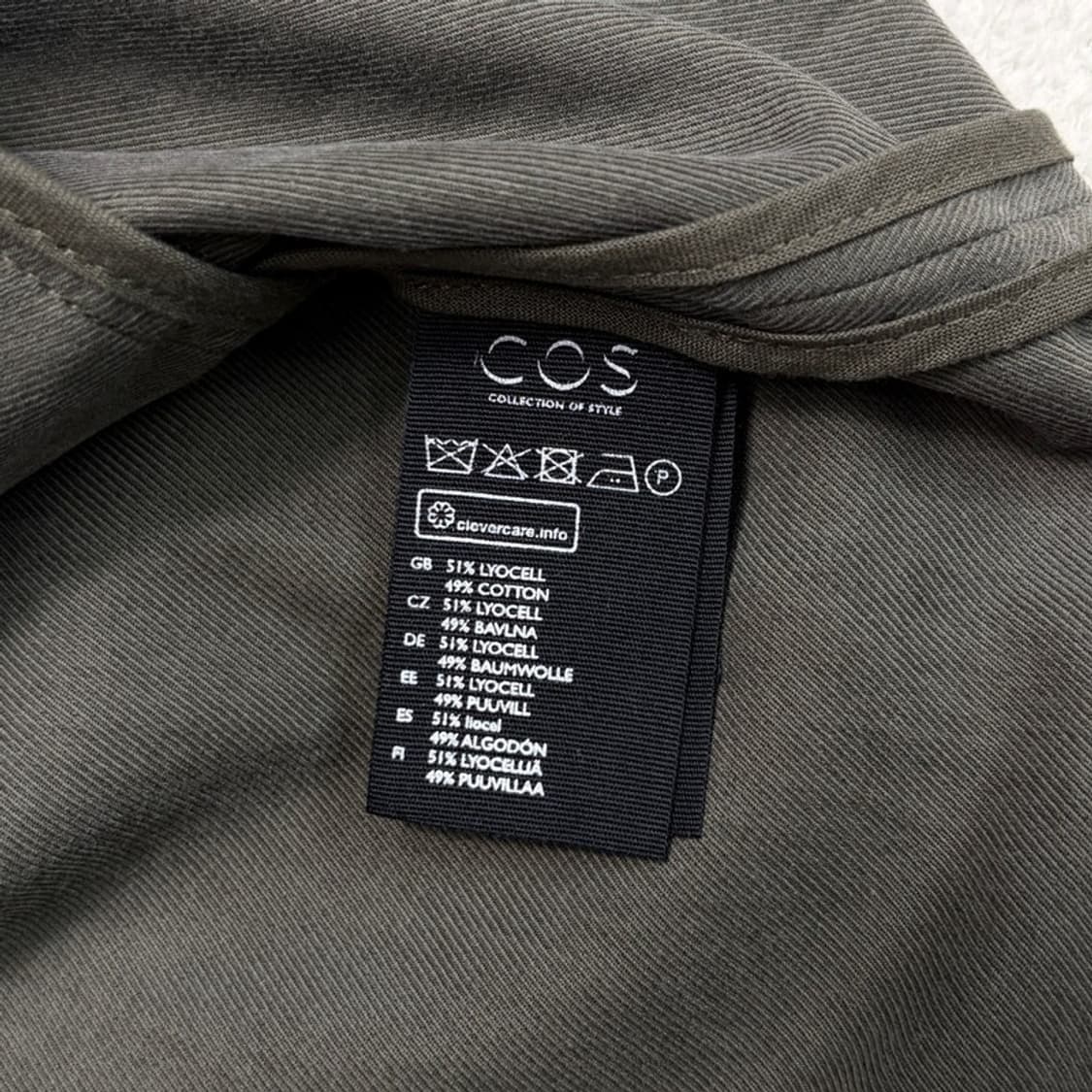 COS 카키 롱 코트 44 상품이미지5