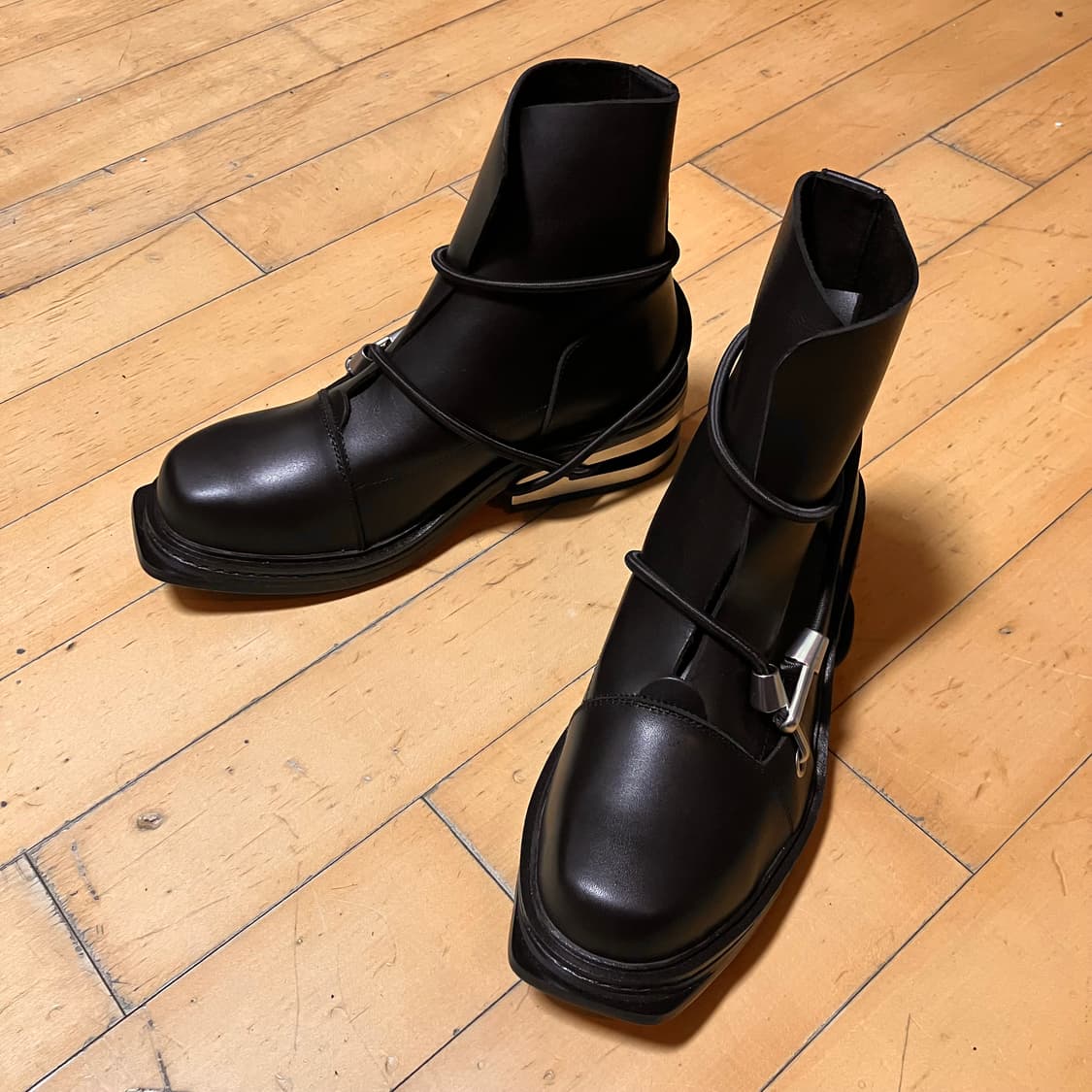 bikkembergs 비캠버그 번지스트링 메탈 힐 컴벳 부츠42(270) 상품이미지4