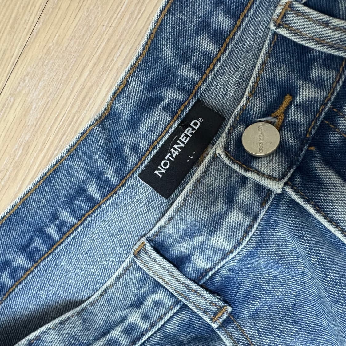 낫포너드 extra wide balloon pants 딥블루 L 상품이미지1