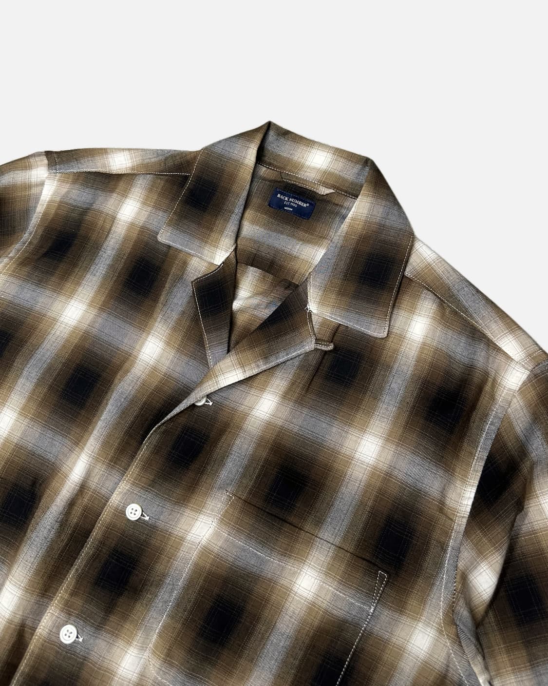 fade check open collar shirt 상품이미지2