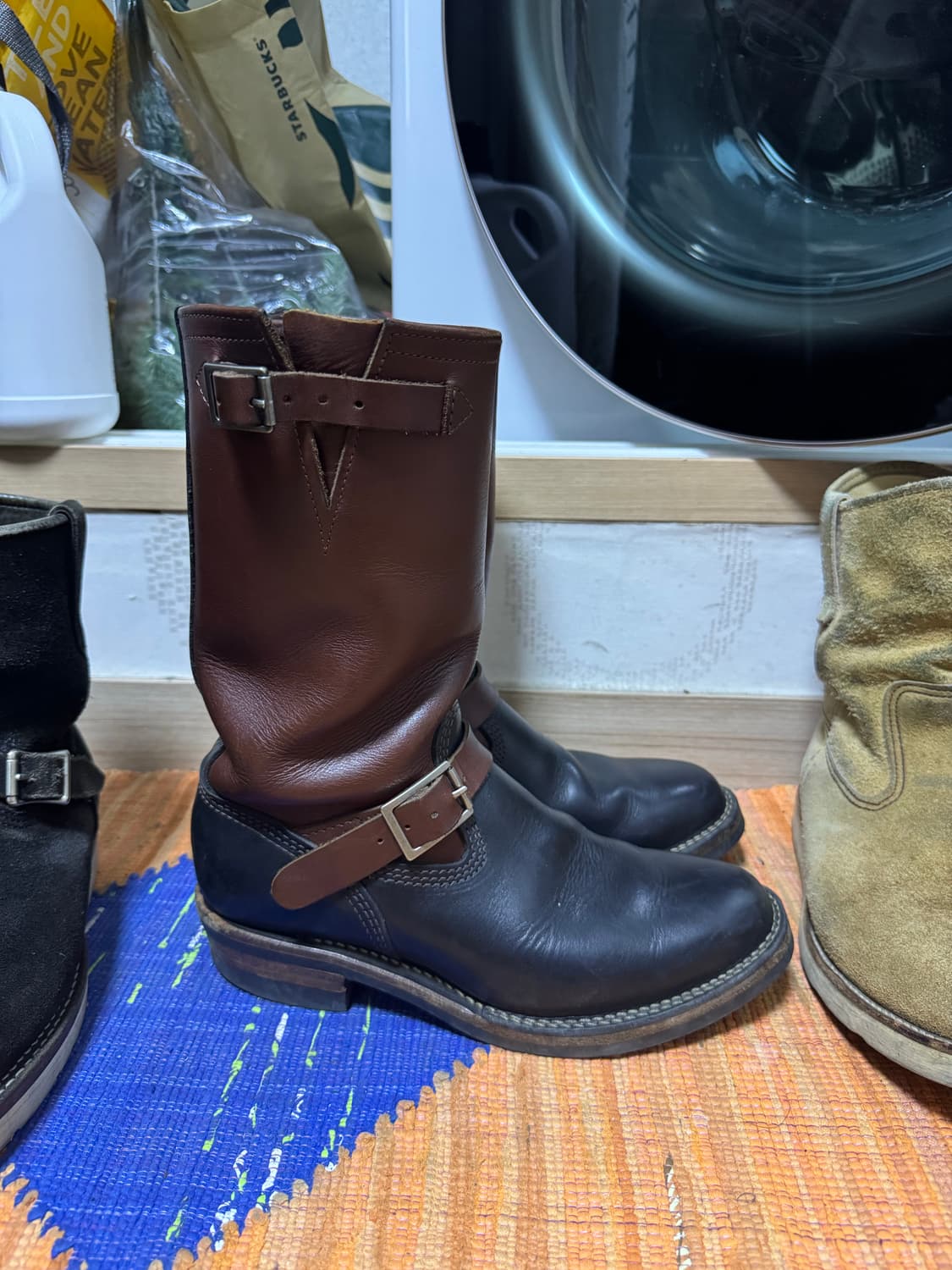 Wesco 투톤 엔지니어 부츠 9D 상품이미지2