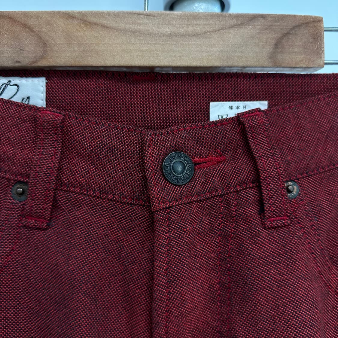 니들스 레드 데님팬츠 상품이미지3