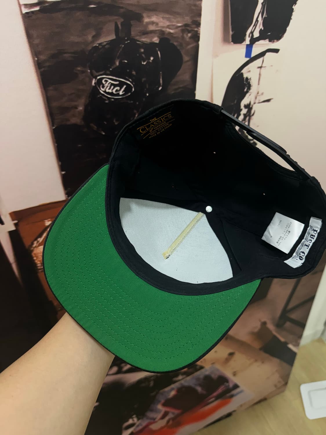 FUCT 퍽트 오발로고 볼캡 블랙 상품이미지2