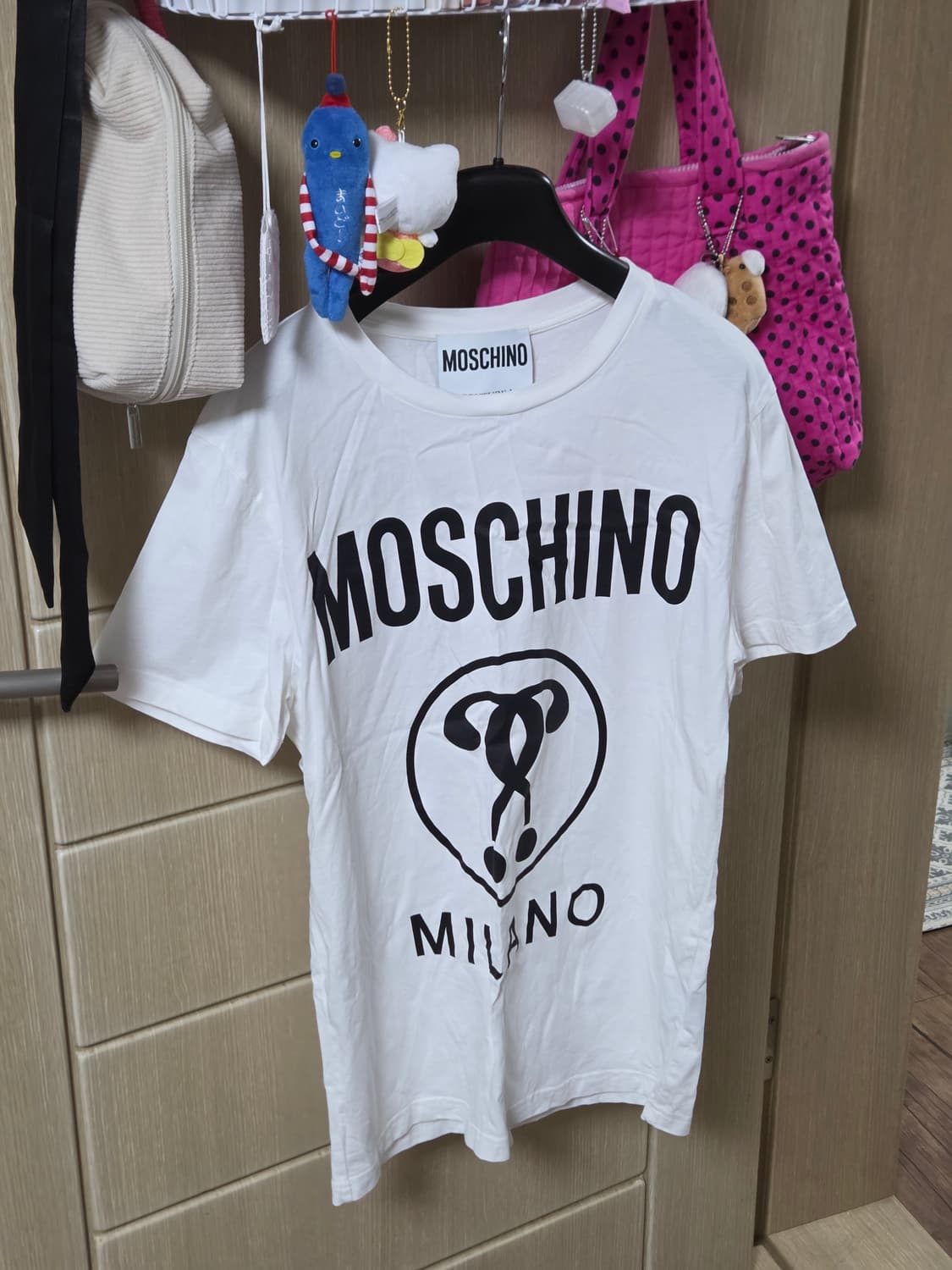 모스키노 화이트 반팔티 상품이미지1