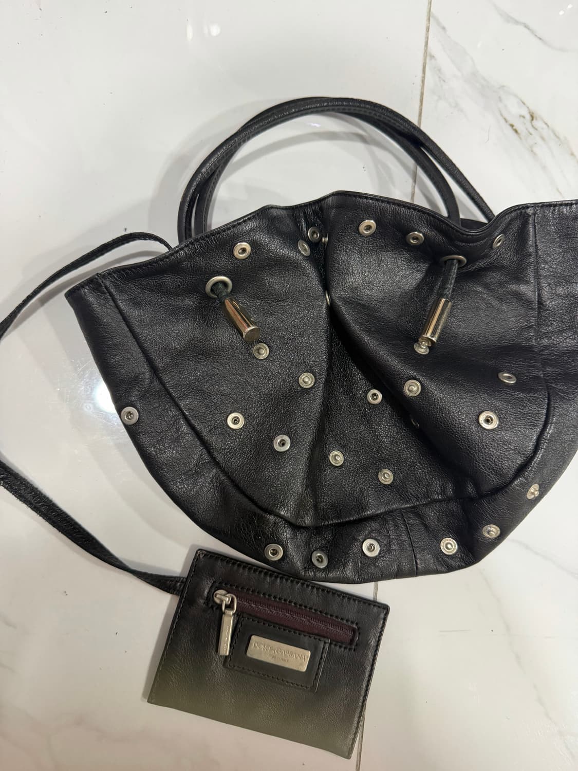 Dolce & Gabbana stud  leather bag y2k 상품이미지3