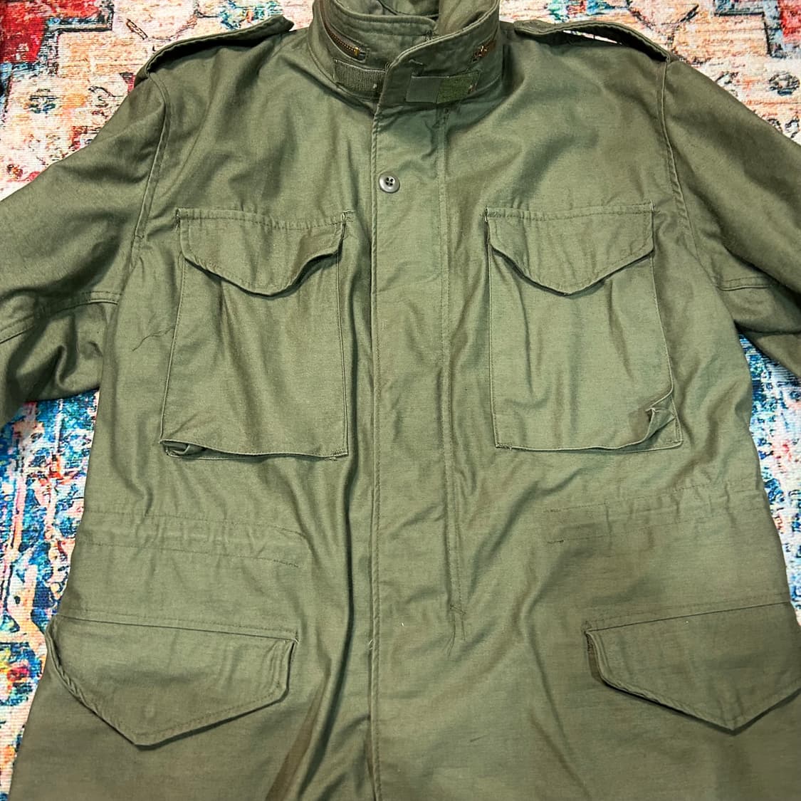 [XL] 70s 알파 인더스트리 군납용 m-65 필드자켓 OG-107 상품이미지3