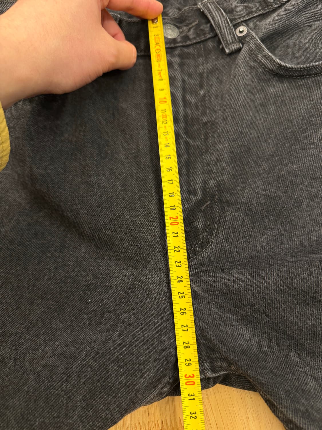 리바이스 505 블랙 데님 팬츠 상품이미지7