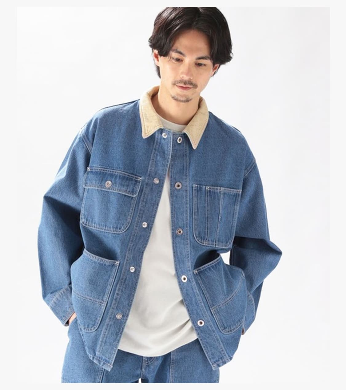 NIKO AND - DENIM COVERALL JACKET 상품이미지3