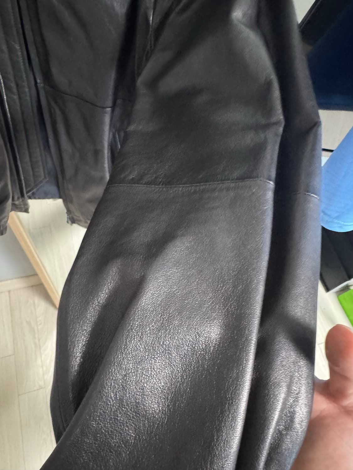 해칭룸 레더 자켓 3사이즈 상품이미지3