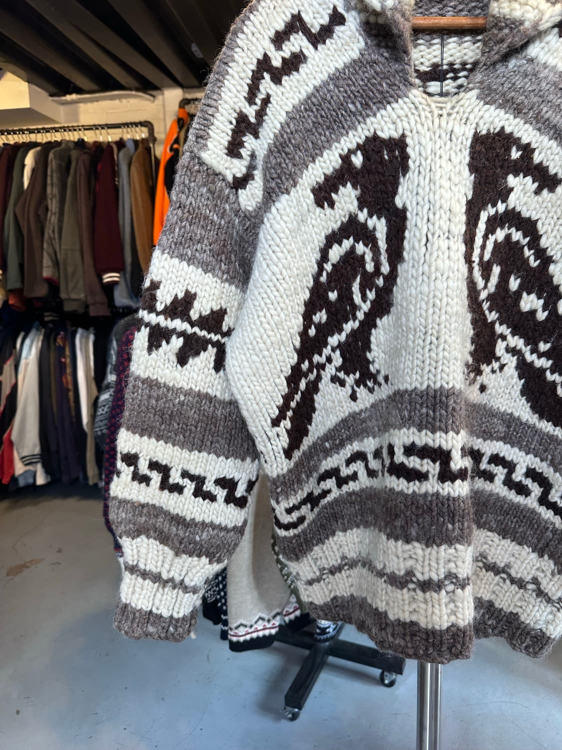 캐나다 헤비울 코위찬 스웨터 상품이미지4