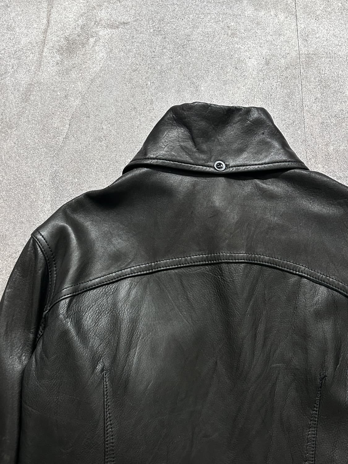 LGB Lambskin Cut Out Leather Shirts Jk 상품이미지7