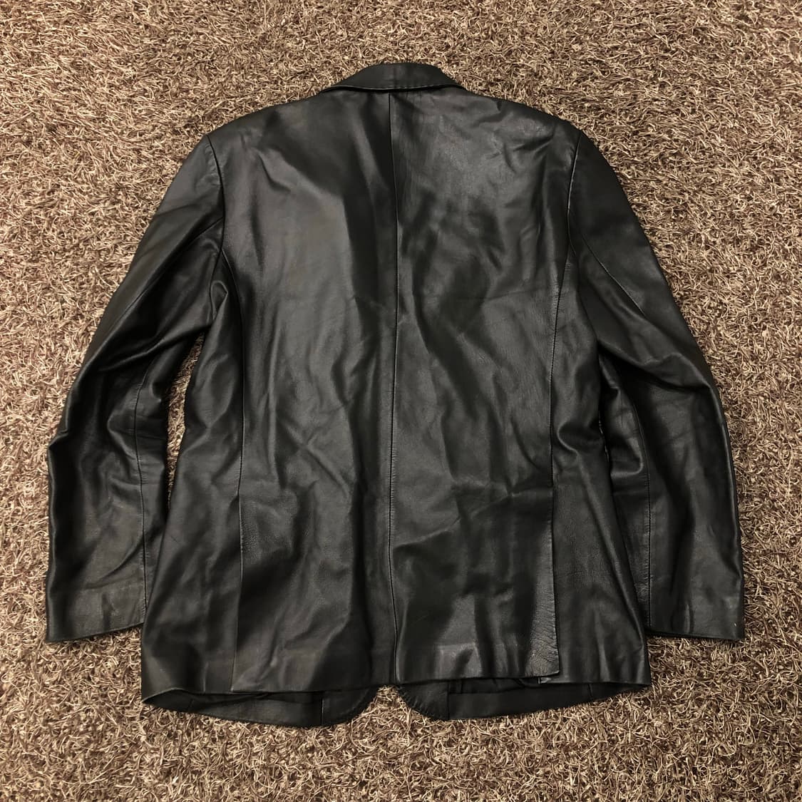 빈티지 양가죽 스티치 블레이저 레더 가죽 자켓 상품이미지4