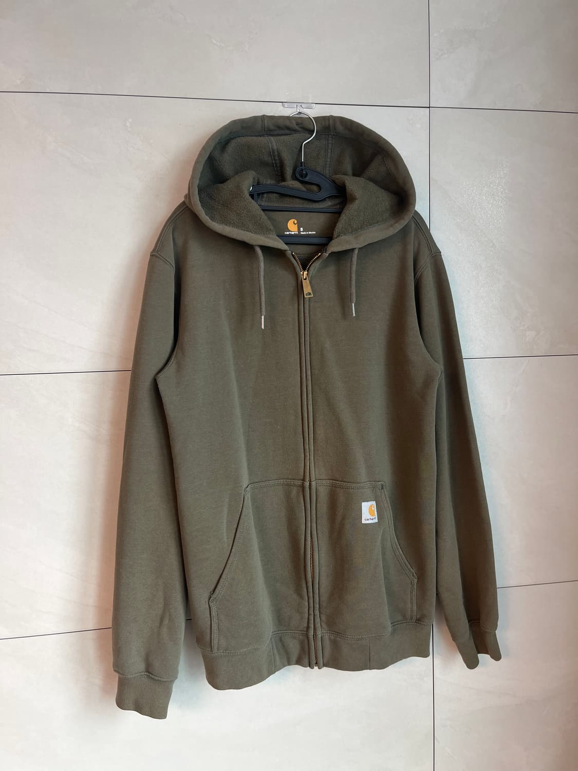 칼하트 후드 집업 올리브 카키 [S] 상품이미지2