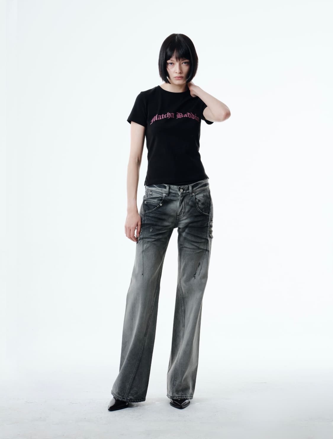 INES JEANS (GREY) 상품이미지2