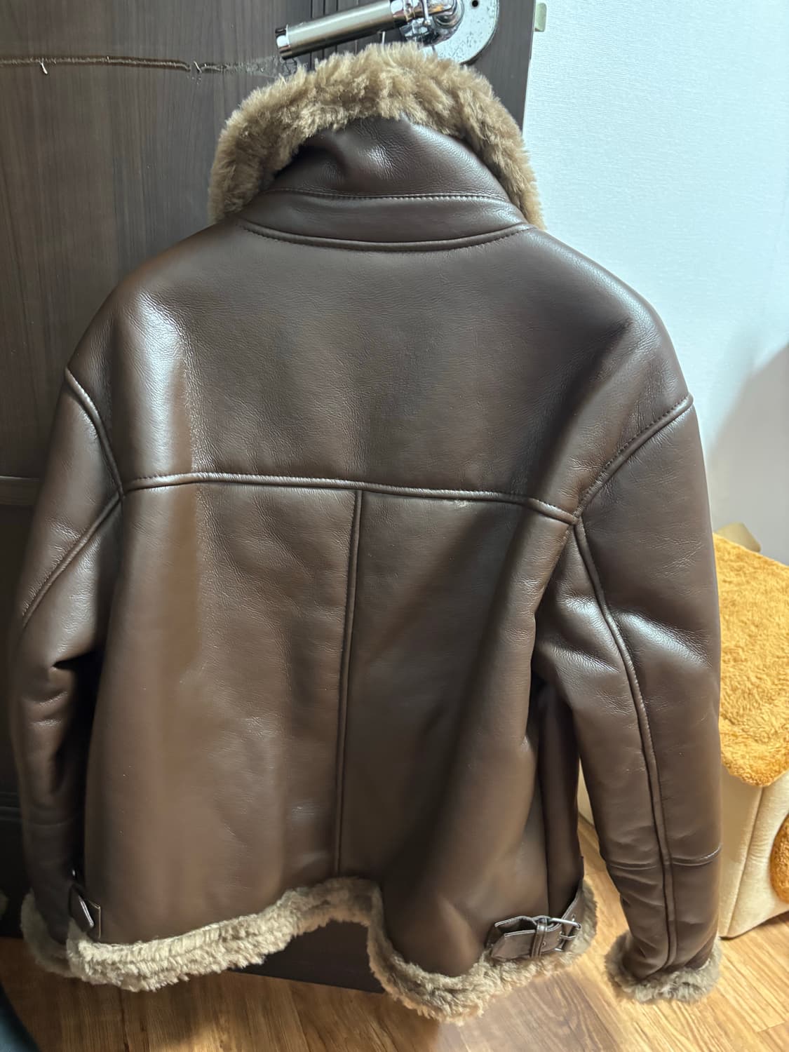 무스탕 블랙, 브라운 두 개 일괄 판매 상품이미지6