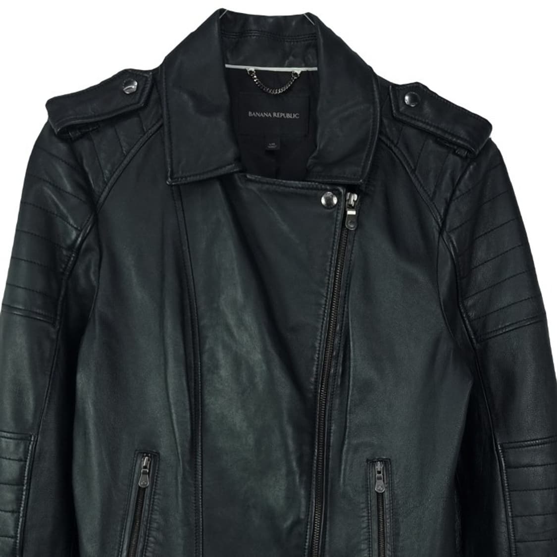 [바나나리퍼블릭] 리얼 램스킨 양가죽 사선 고딕 레더 자켓 M18705 상품이미지4