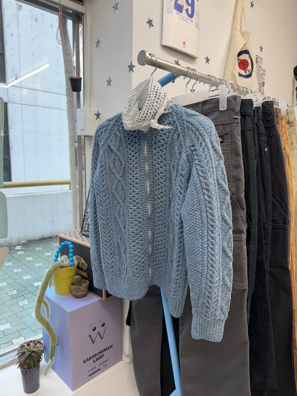 vtg knit zip-up 상품이미지2