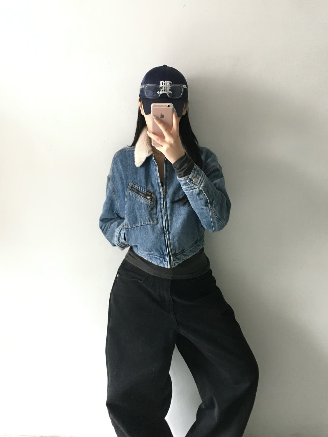 리 쉐르파 크롭 데님자켓 상품이미지1