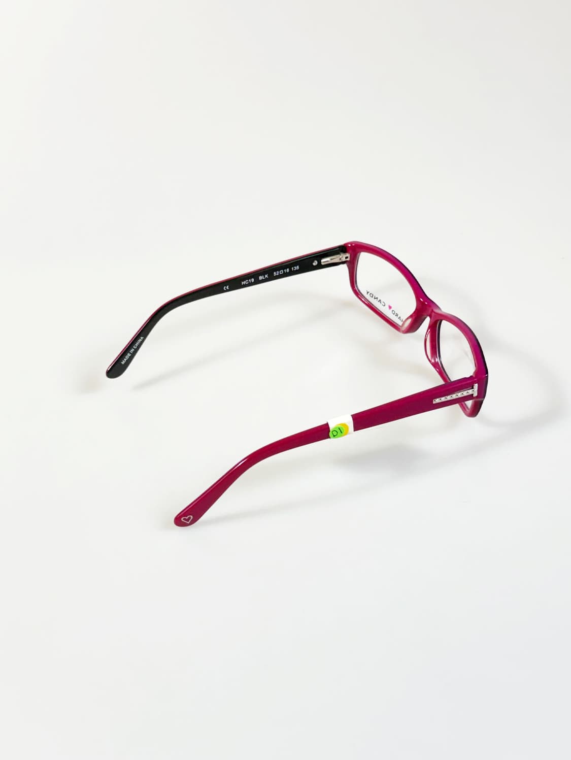 HARD CANDY 뿔테 스퀘어 블랙 핑크 투톤 빈티지 안경 상품이미지4