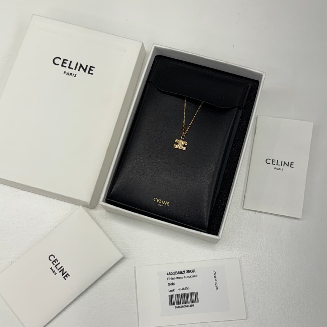 셀린느 트리옹프 라인스톤 목걸이 상품이미지1