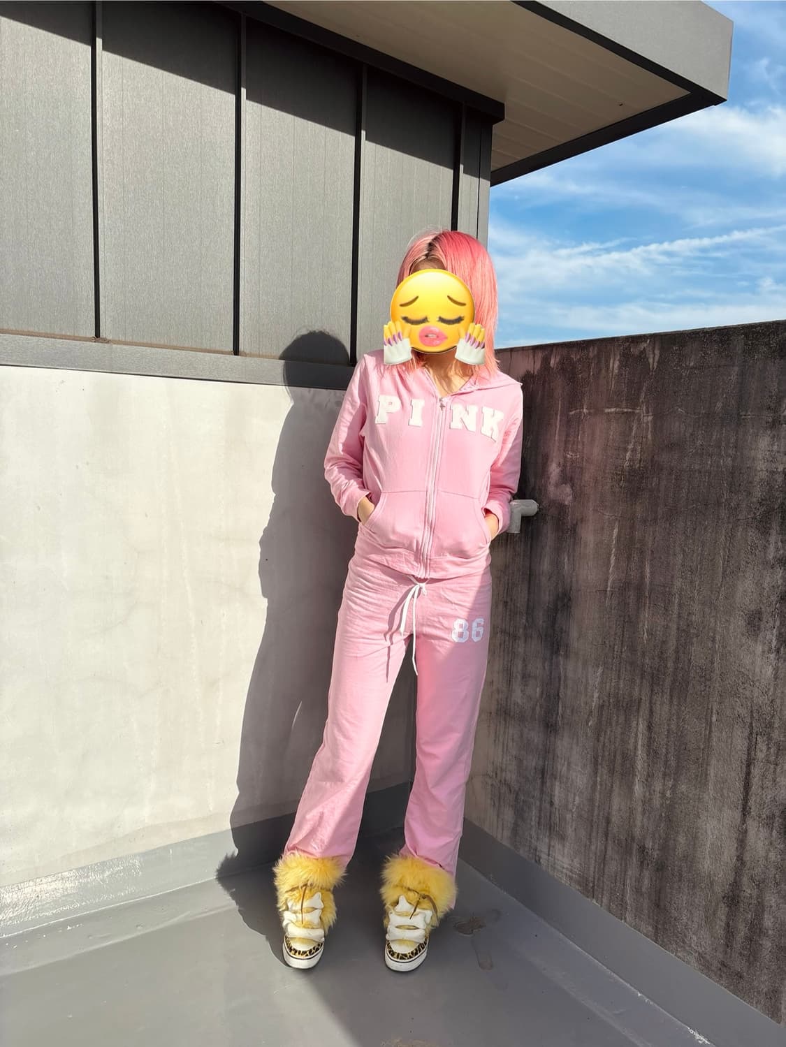 (Rare!)Pink 핑크 트레이닝 셋업  상품이미지1