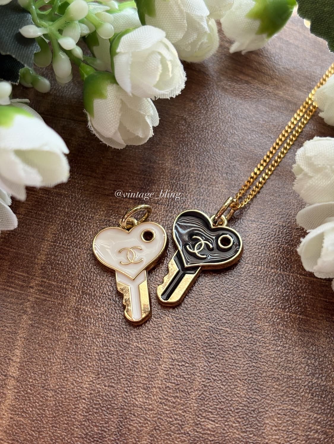 샤넬 하트 키 골드 목걸이 상품이미지2