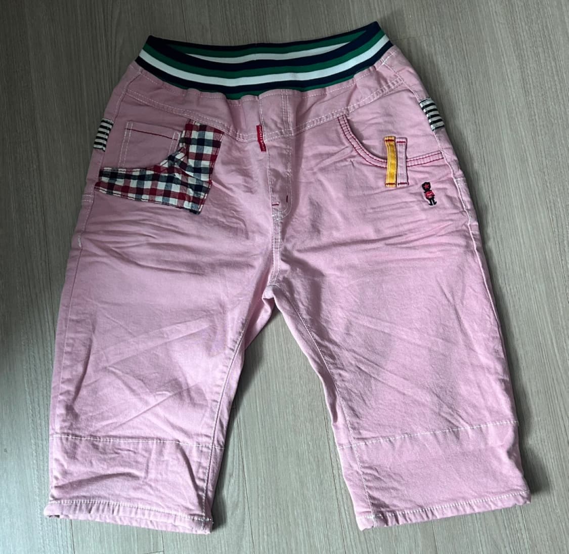 (새상품)빈티지 아동복&주니어 핑크 7부 바지 상품이미지1