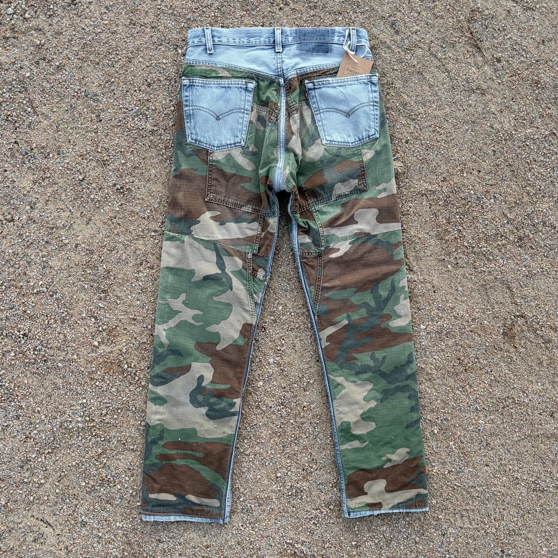 90s 리바이스 501 카모 리워크 데님 made in USA (31)  상품이미지3