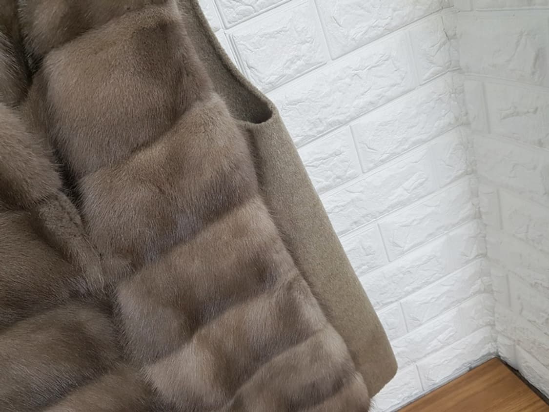 SJ와니 밍크 +울 베스트 자켓 코트77 (손정완 에스제이와니) 상품이미지5