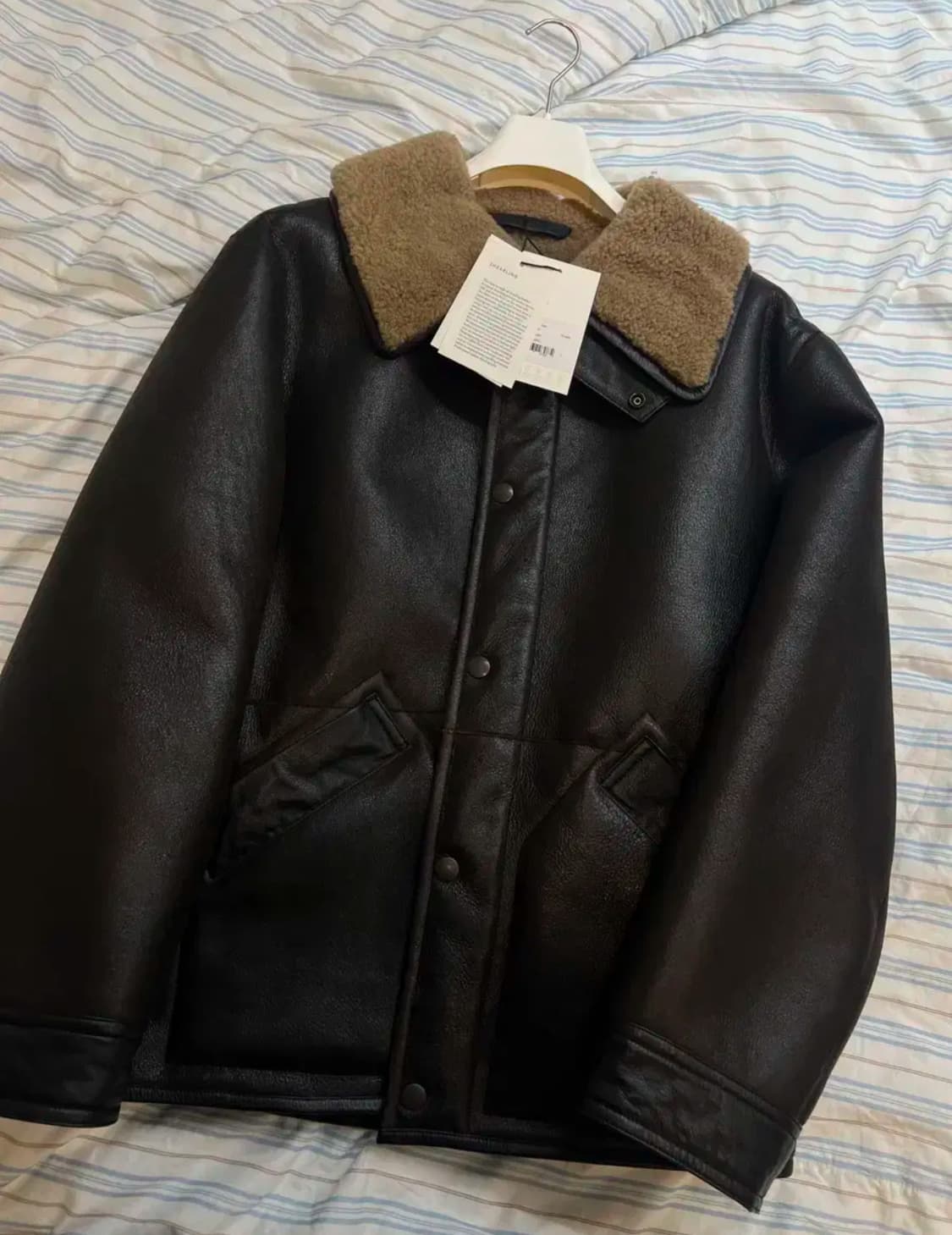 르메르/24fw 시어링 무스탕 자켓/ L 상품이미지5