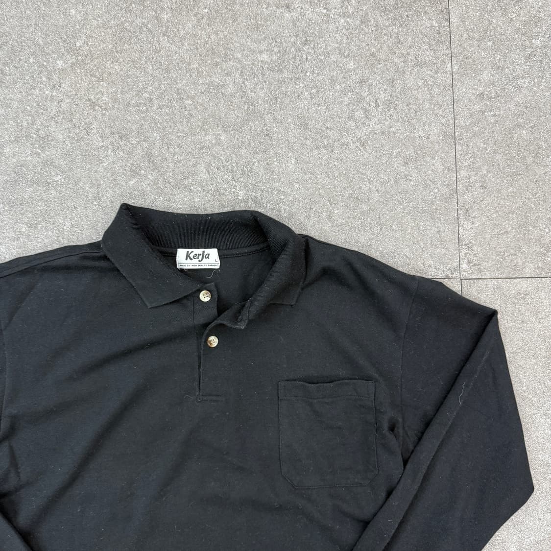 kerja 블랙 카라 긴팔티셔츠 상품이미지4
