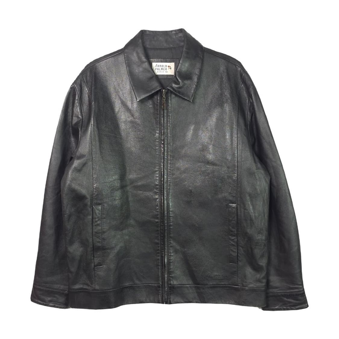 ARNOLD PALMER 빈티지 블랙 가죽 자켓 100 상품이미지1