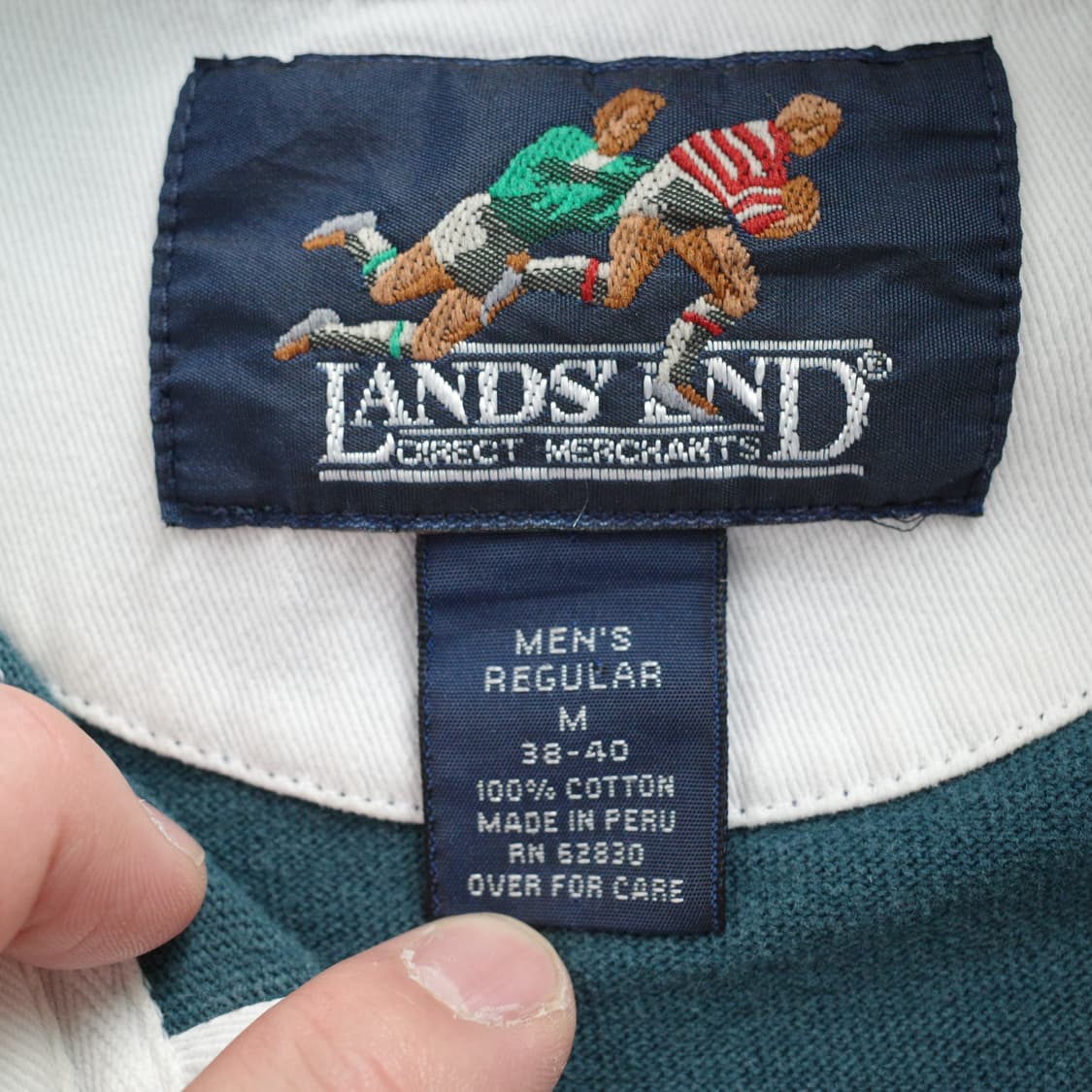 90s 빈티지 랜즈엔드(Lands' End) 럭비 셔츠 (L추천) 상품이미지5