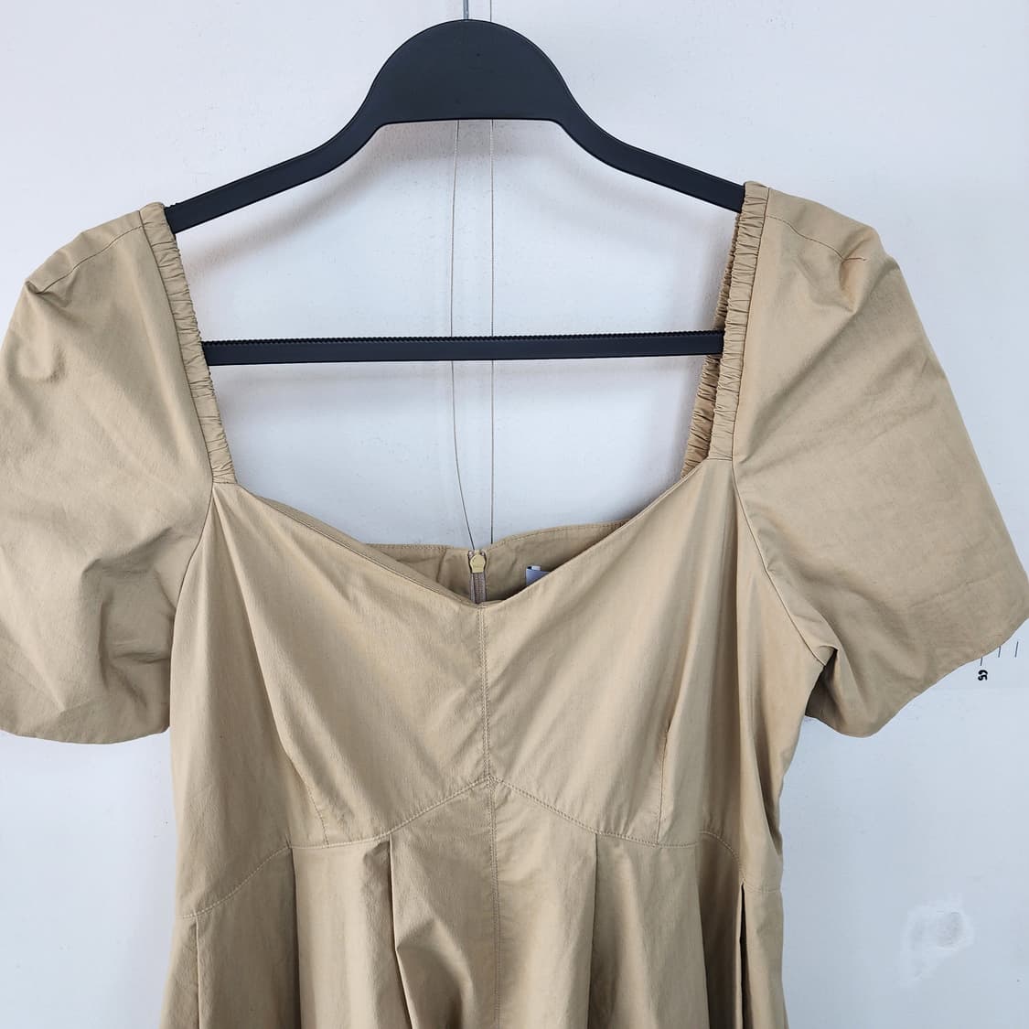 ORR 베이지 스퀘어넥 롱 원피스 상품이미지2