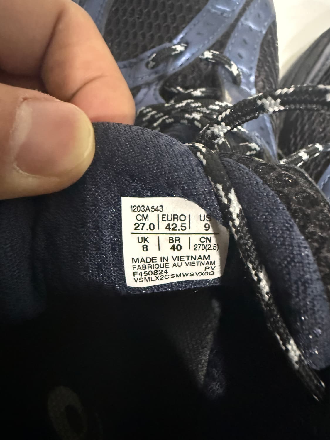 아식스 젤 님버스 10.1 블랙 그랜드샤크 270 팝니다 상품이미지4