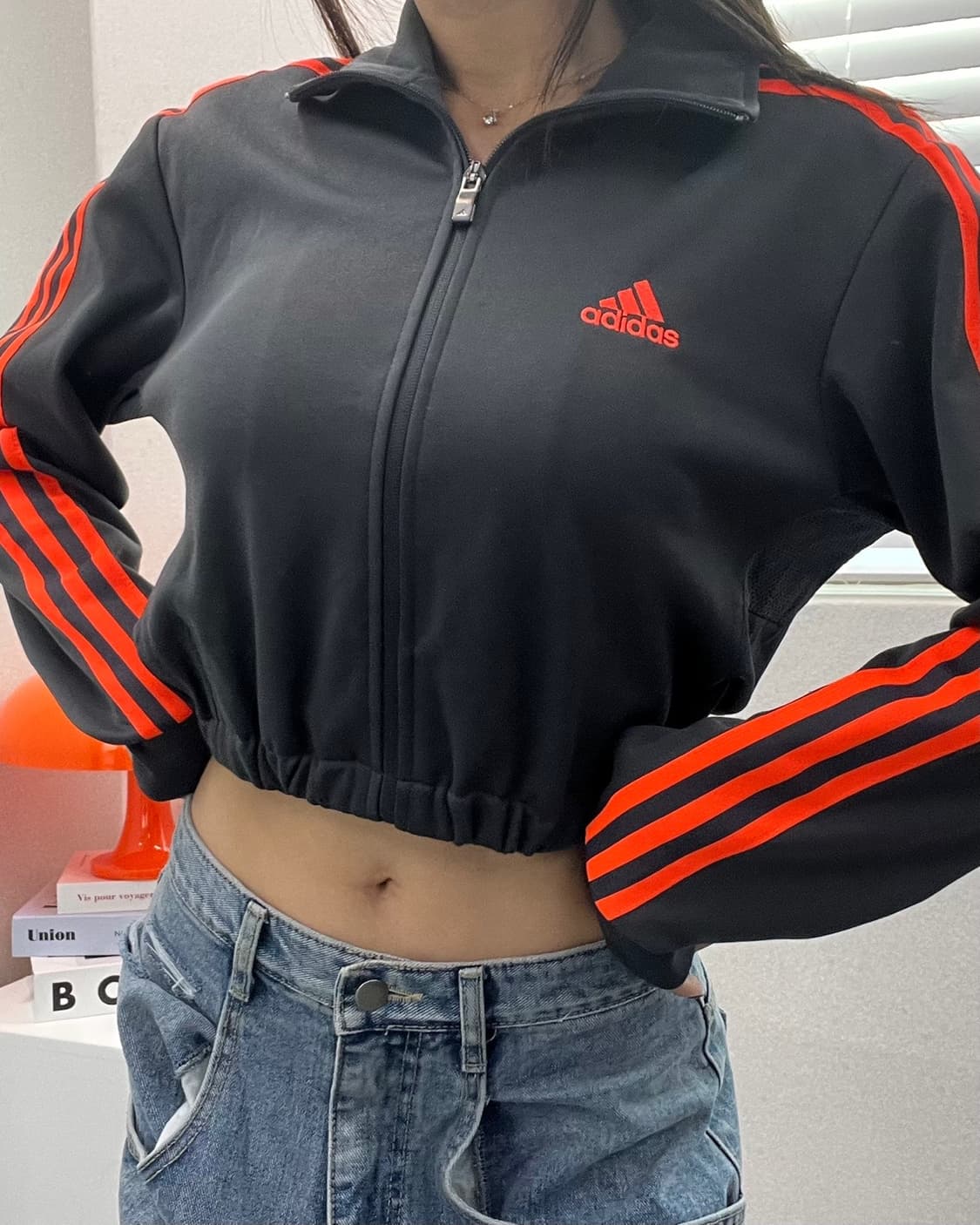 (WOMEN)아디다스 크롭 져지-M749 상품이미지1