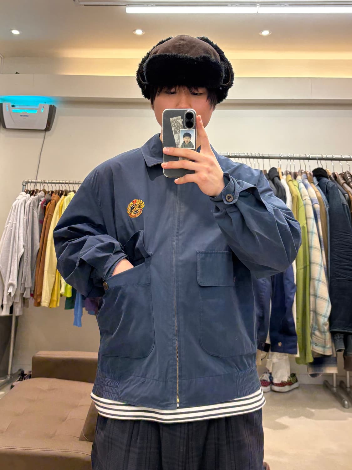 버버리 자수 빅 포켓 블루종 상품이미지9