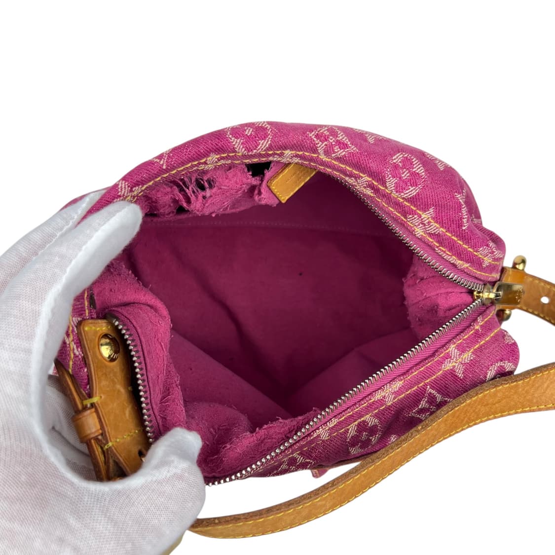 루이비통 모노그램 데님 핑크 배기백 상품이미지8