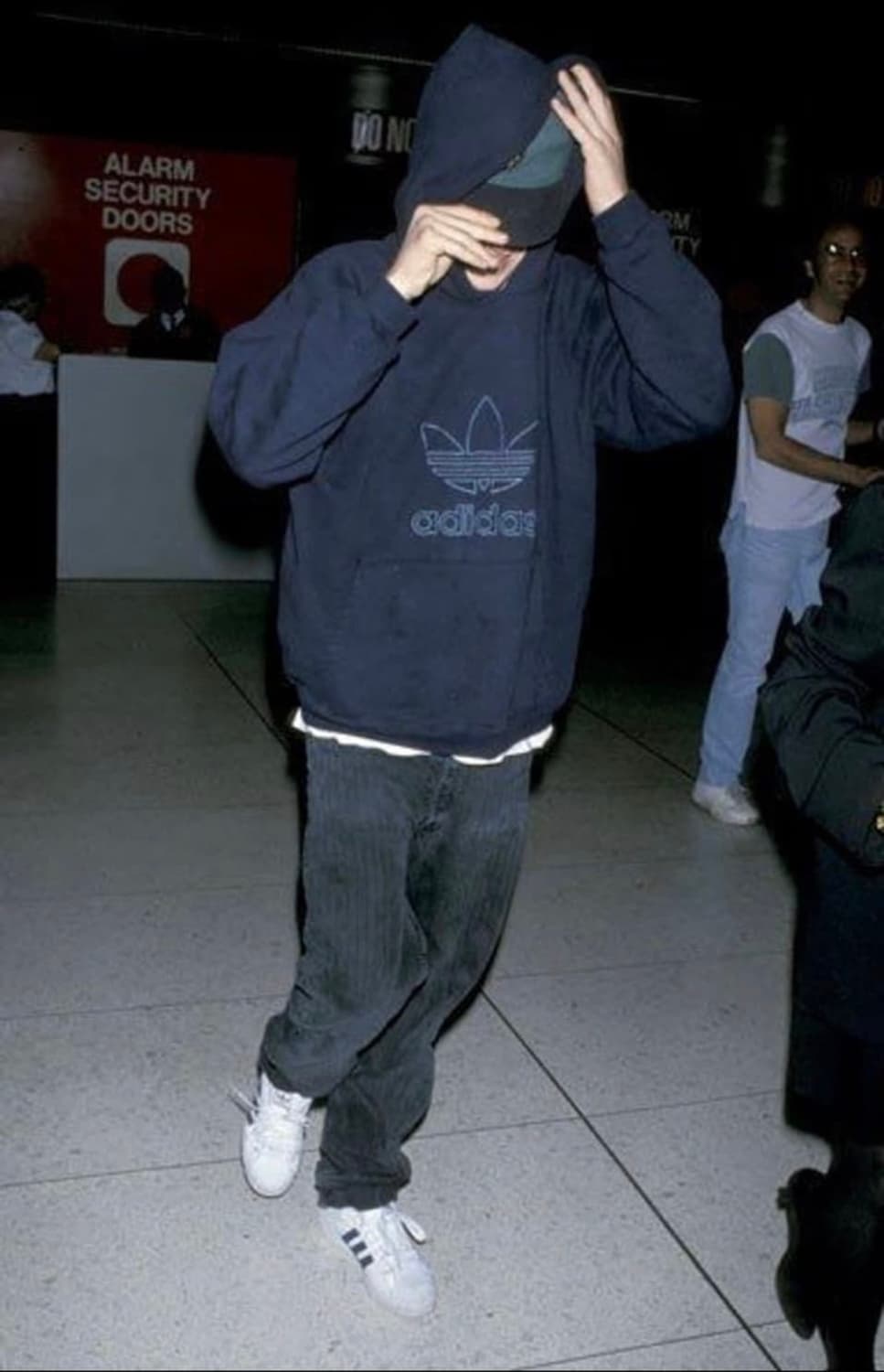 실측 3XL) 1990s 아디다스 자수 빅 트레포일 후드 상품이미지9