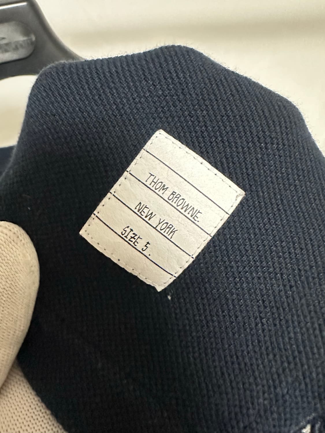 톰브라운 백삼선 반팔 네이비 (5) 상품이미지4