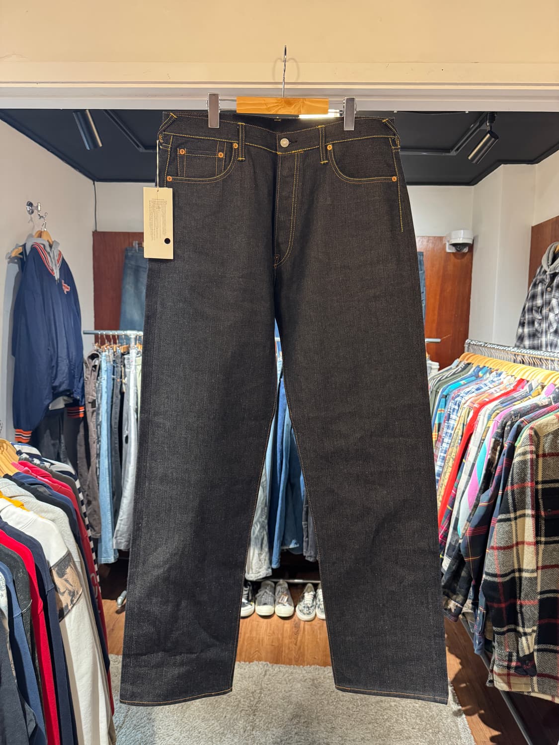 에비수 NO2 셀비지 데님팬츠 새상품 36 상품이미지3