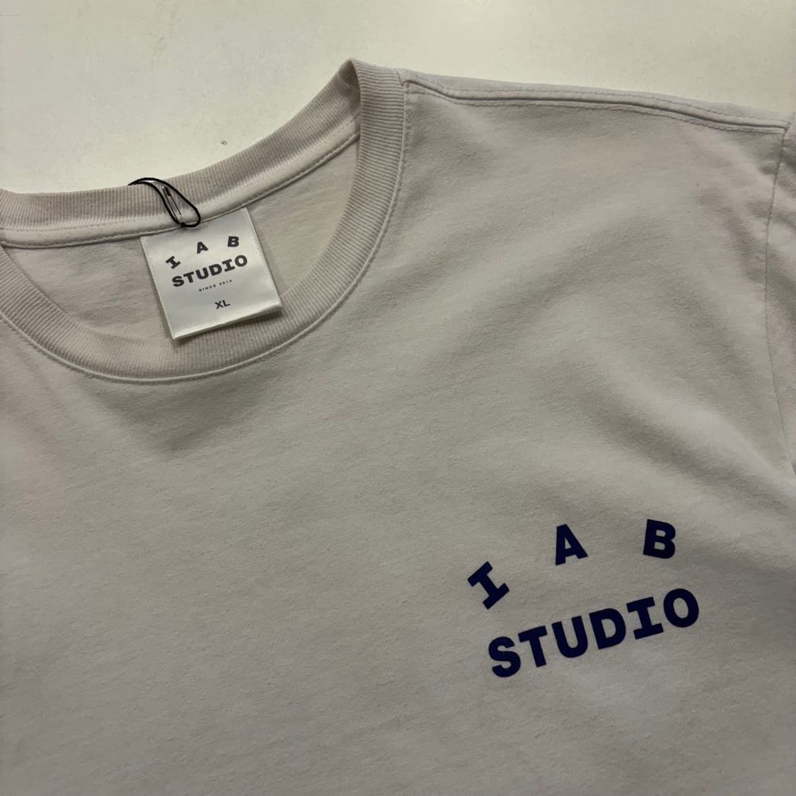 [XL] 아이앱스튜디오 IAB STUDIO 반팔 티셔츠 화이트 C516 상품이미지3